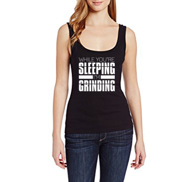 SLEEPING/GRINDING Women's Tank Top