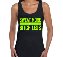Sweat More Womens Black Tank.jpg