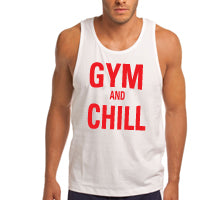 gym and chill white tank top mens.jpg